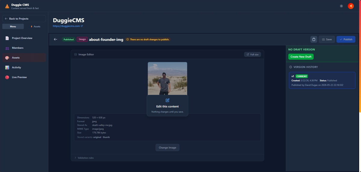The Duggie image asset editor